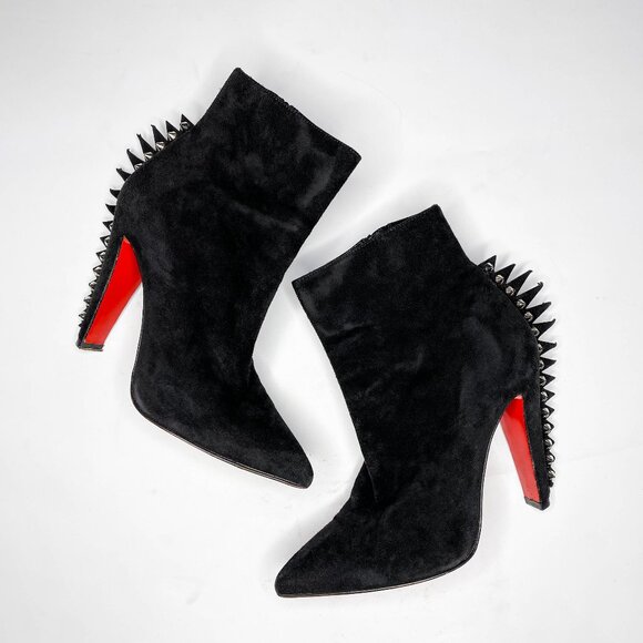 Louboutin Electroboot Spiked Ankle Boots - Picture 1 of 10